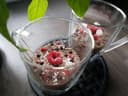 Chocolate Raspberry Cashew Pudding