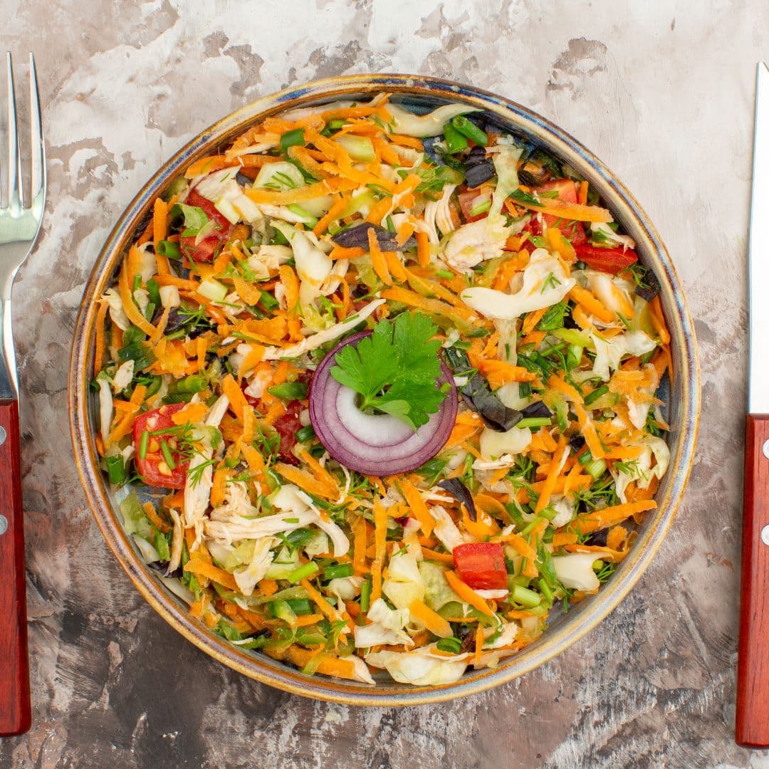 Refreshing Carrot & Cucumber Sesame Salad