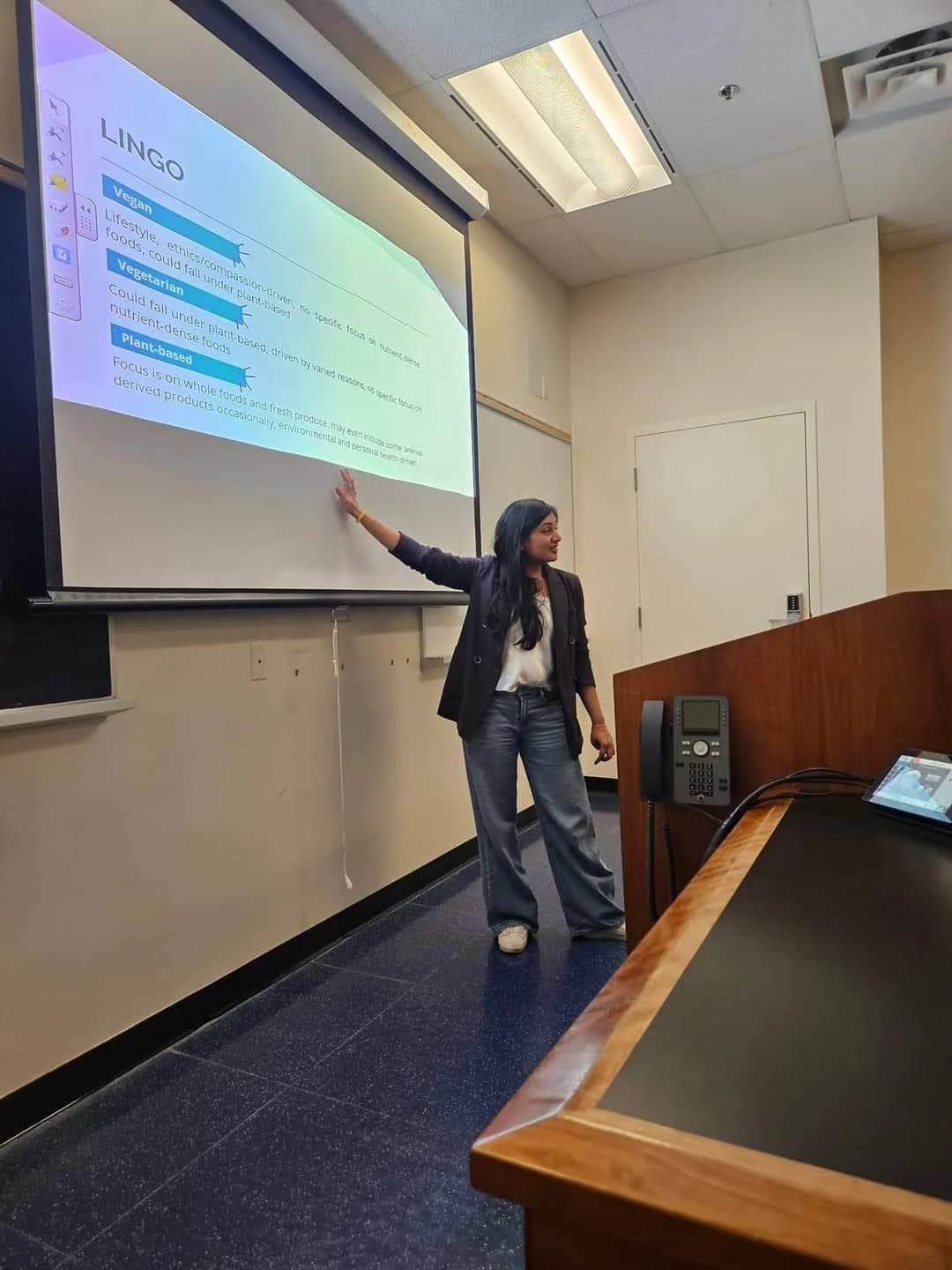 Dr. Anne Hussain leading an educational workshop